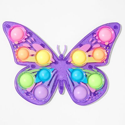Pop Fashion Rainbow Butterfly Hard Mat Popper Fidget Toy