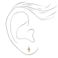 Gold-tone Celestial Stud Earrings