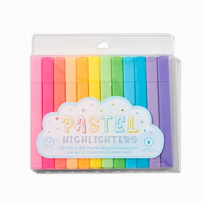 Pastel Barrel Highlighters - 12 Pack