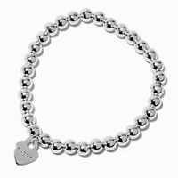 T H E M E x Claire's Silver-tone Shot Bead Stretch Bracelet