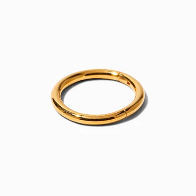 18kt Gold Plated 18G Titanium Hoop Nose Ring