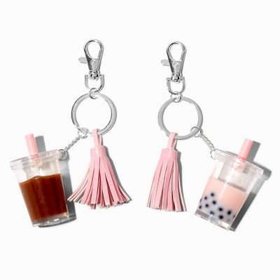 Bubble Tea & Coffee Best Friends Keychains - 2 Pack
