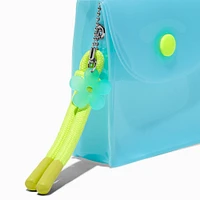 Translucent Blue Daisy Snap Coin Purse