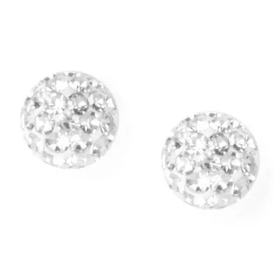 Sterling Silver Fireball Stud Earrings