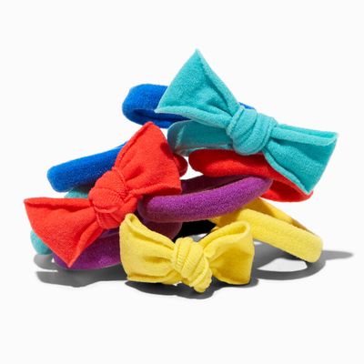 Claire's Club Rainbow Twist Rolled Hair Ties - 10 Pack