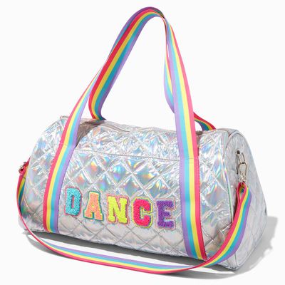 Claire's Club Silver Dance Duffle Bag