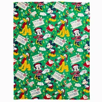 Disney Mickey Mouse Dear Santa Silk Touch Throw Blanket