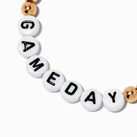 Gold-tone ''Gameday'' Beaded Stretch Bracelet