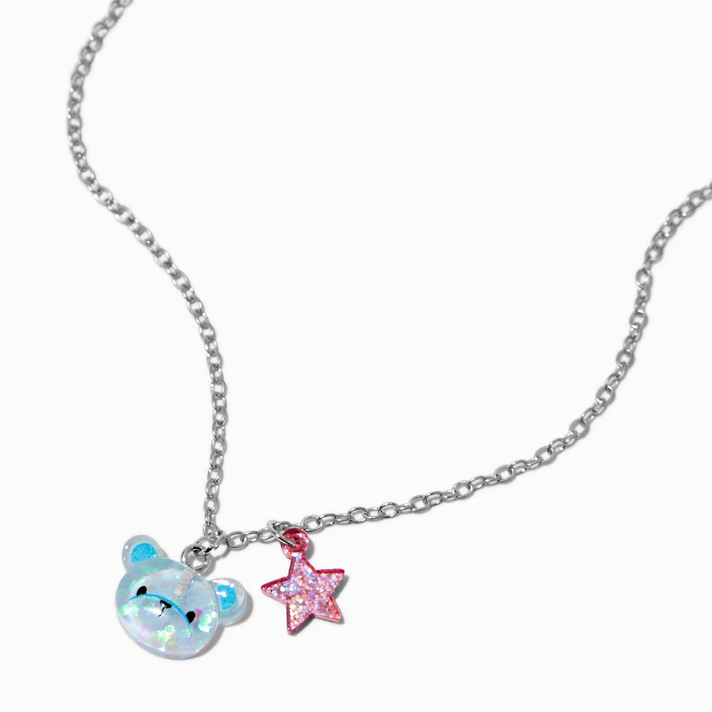 Claire's Club Starry Bear Pendant Necklace