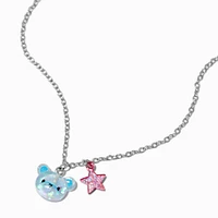 Claire's Club Starry Bear Pendant Necklace