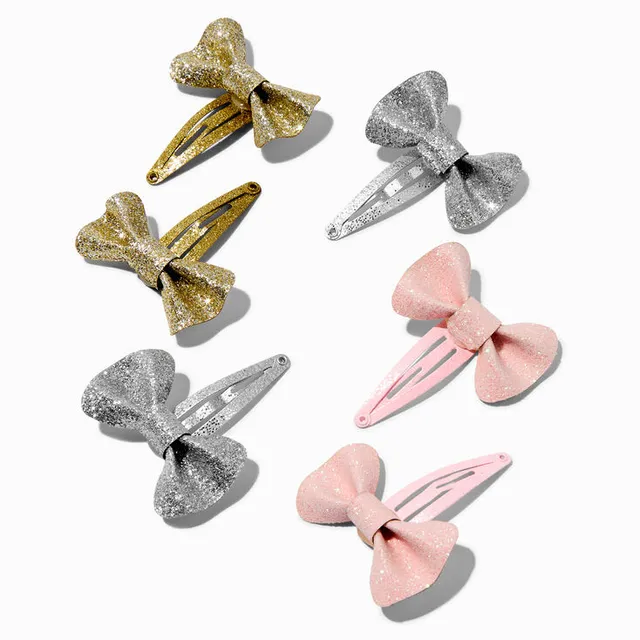 Tortoiseshell Snap Hair Clips - 12 Pack