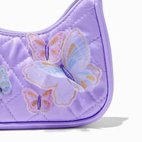 Claire's Club Lilac Butterfly Shoulder Bag