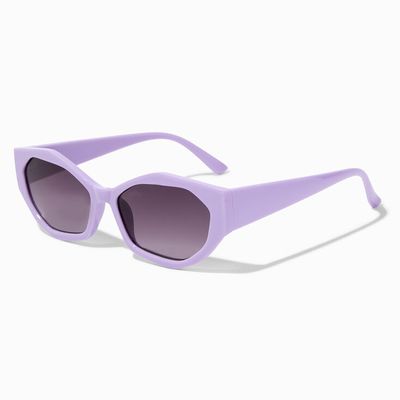 Chunky Lavender Geometric Sunglasses