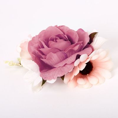 Pink Bouquet Of Roses Hair Clip