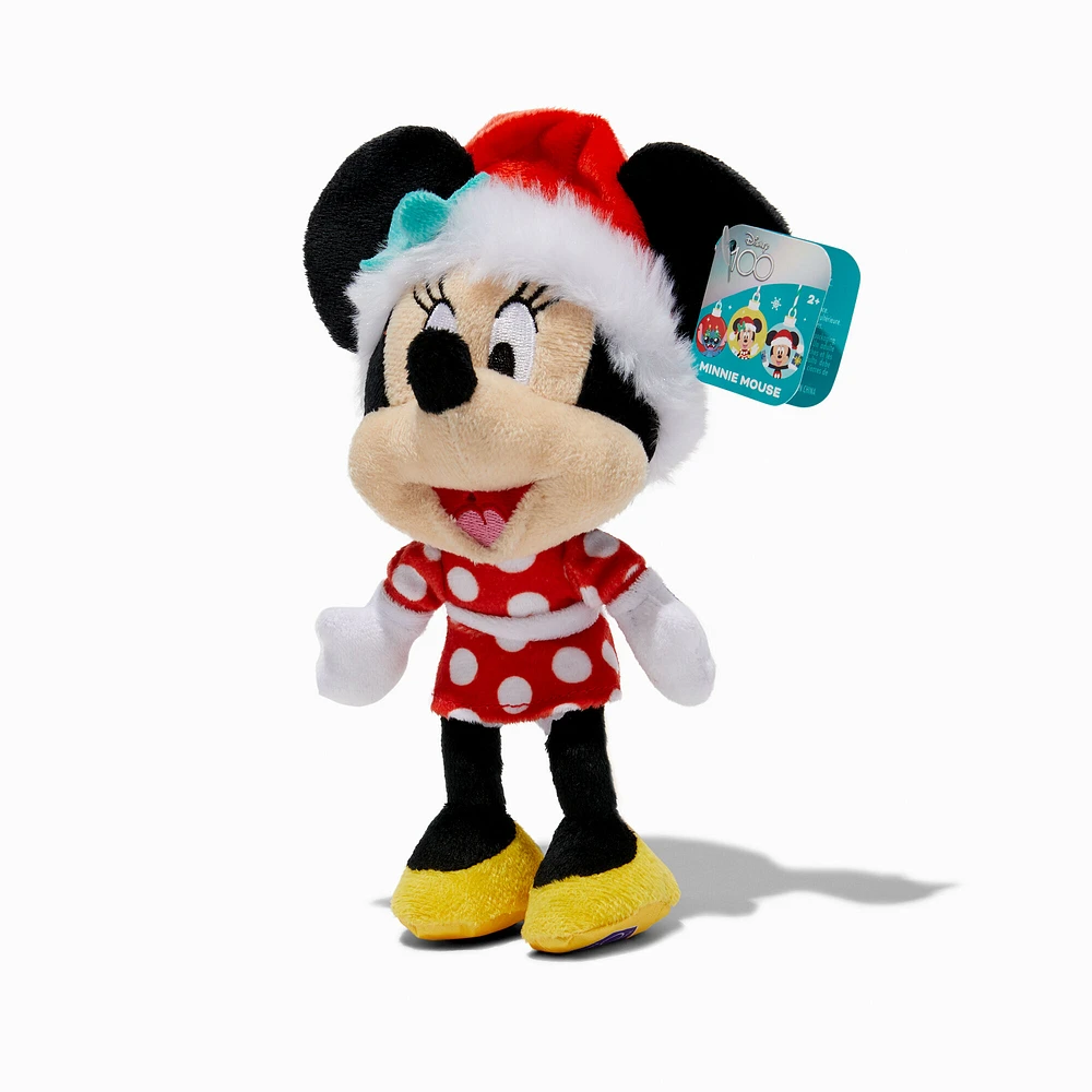 Disney Minnie Mouse Santa Hat 7" Plush Toy