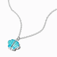 Claire's Club Mermaid Shell Silver-tone Necklace