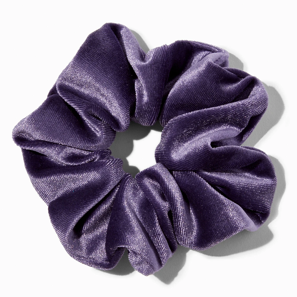 Medium Lavender Velvet Hair Scrunchie