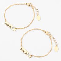 Gold Mother Daughter Bracelets - 2 Pack