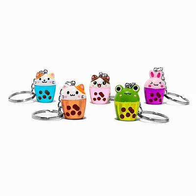 Critter Boba Tea Best Friends Keychains - 5 Pack