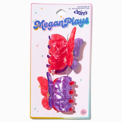 MeganPlays™ Claire's Exclusive Butterfly Hair Claw Clips - 2 Pack