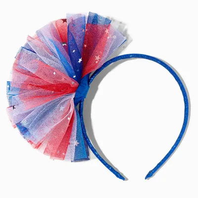 Patriotic Confetti Stars Tulle Headband
