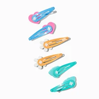 Claire's Club Rainbow Mixed Snap Hair Clips - 6 Pack