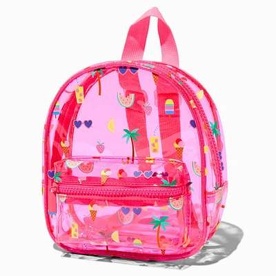 Summertime Icons Translucent Backpack