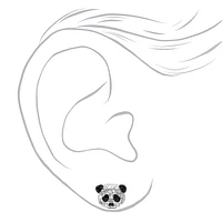 Panda Crystal Stud Earrings