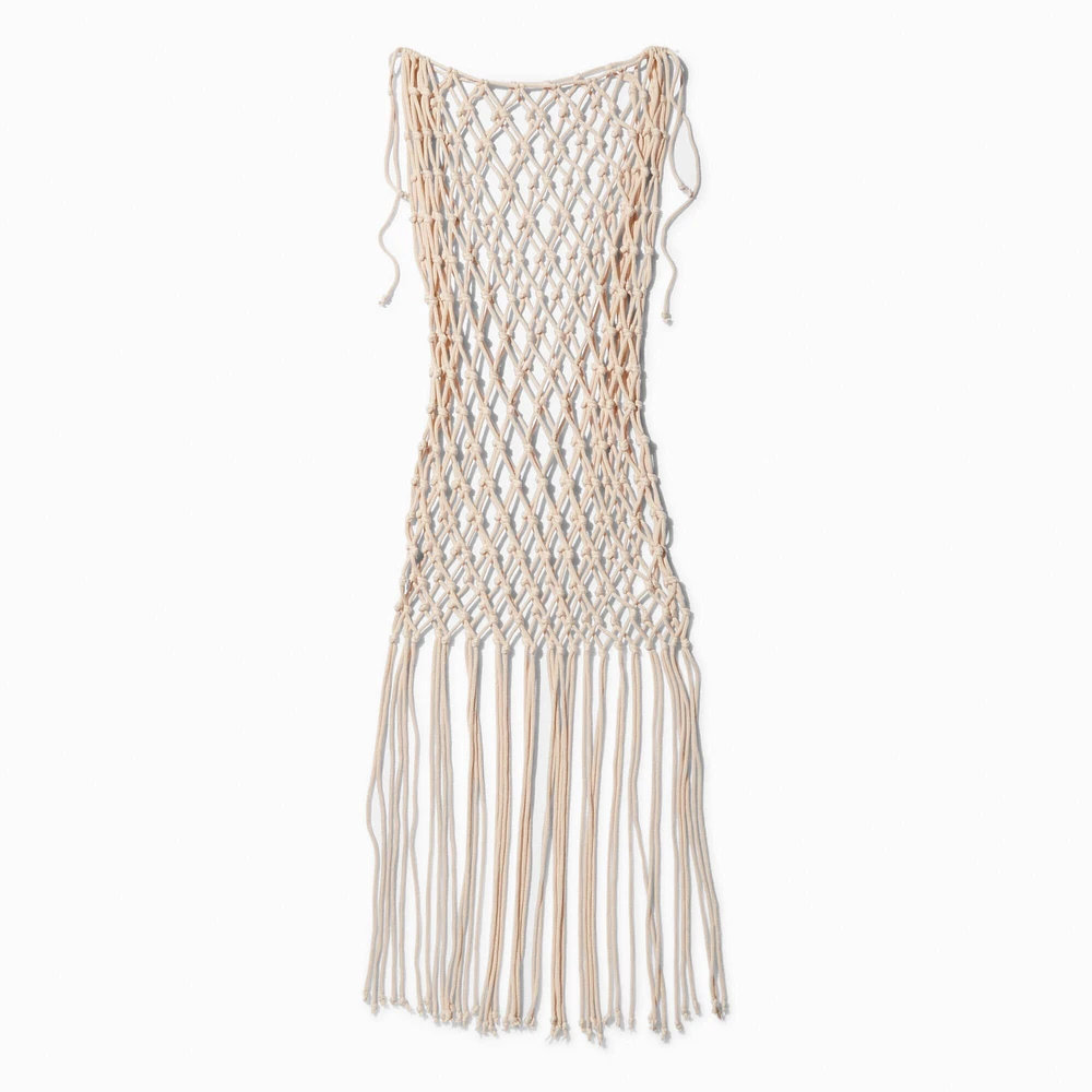 Nude Woven Tank Dress