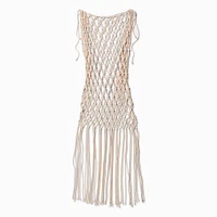 Nude Woven Tank Dress