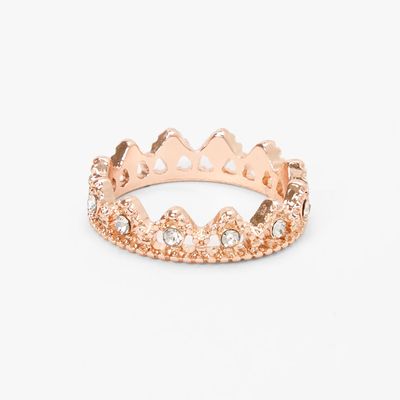 Rose Gold Crown Ring