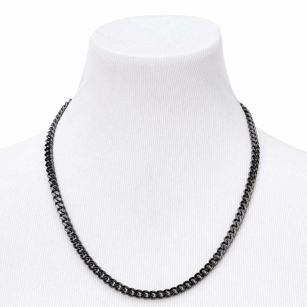 Hematite Cuban Chain 20" Necklace