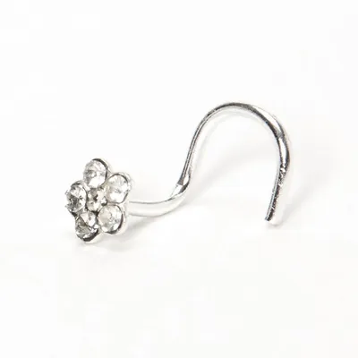 Sterling Silver 22G Dainty Daisy Nose Ring