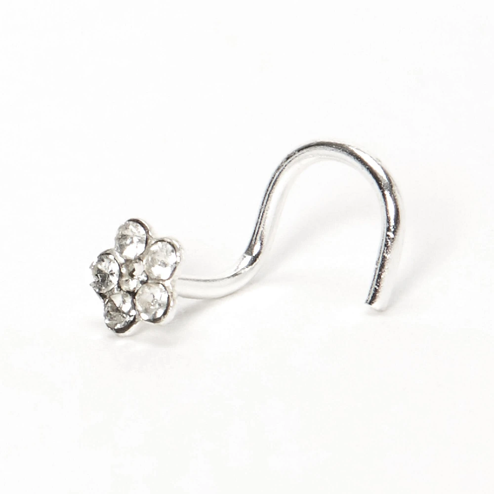 22G Sterling Silver Dainty Daisy Nose Stud