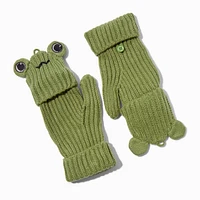 Green Frog Convertible Gloves