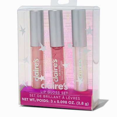 Pink Mini Lip Gloss Set - 3 Pack