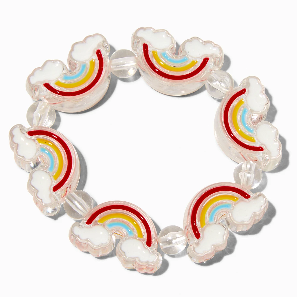 Claire's Club Rainbow Stretch Bracelet