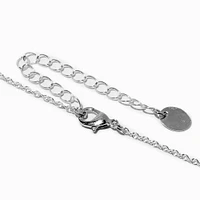 Claire's Club Mermaid Shell Silver-tone Necklace