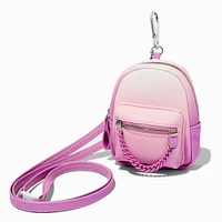 Ombre Purple Mini Backpack Crossbody Bag
