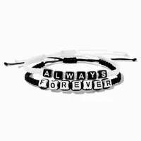 Best Friends Always & Forever Knotted Cord Bracelets - 2 Pack