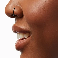 Hematite Stainless Steel Mixed Faux Nose Rings - 3 Pack