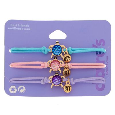 Pastel Turtle Stretch Friendship Bracelets (3 Pack)