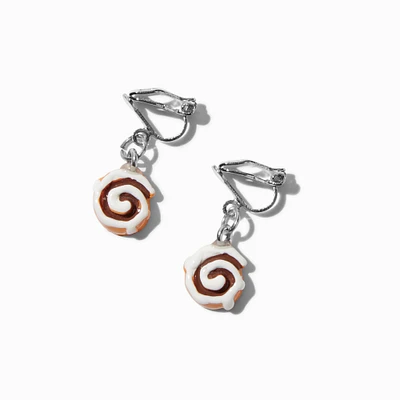 Cinnamon Roll Clip-On Earrings