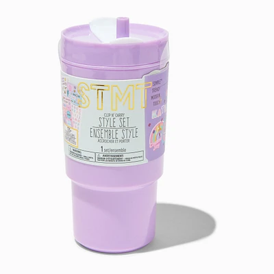 STMT™ Purple Tumbler Clip N' Carry Style Set