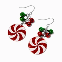 Peppermint Swirl Drop Earrings