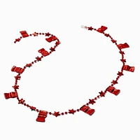 "USA" Red, White, & Blue Beaded Necklaces - 6 Pack