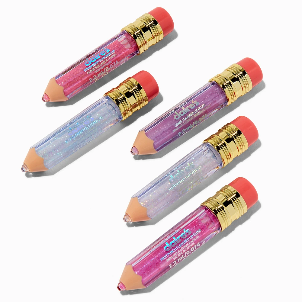 Shimmer Pencil Lip Gloss Set - 5 Pack