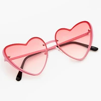 Ombré Heart Sunglasses - Pink