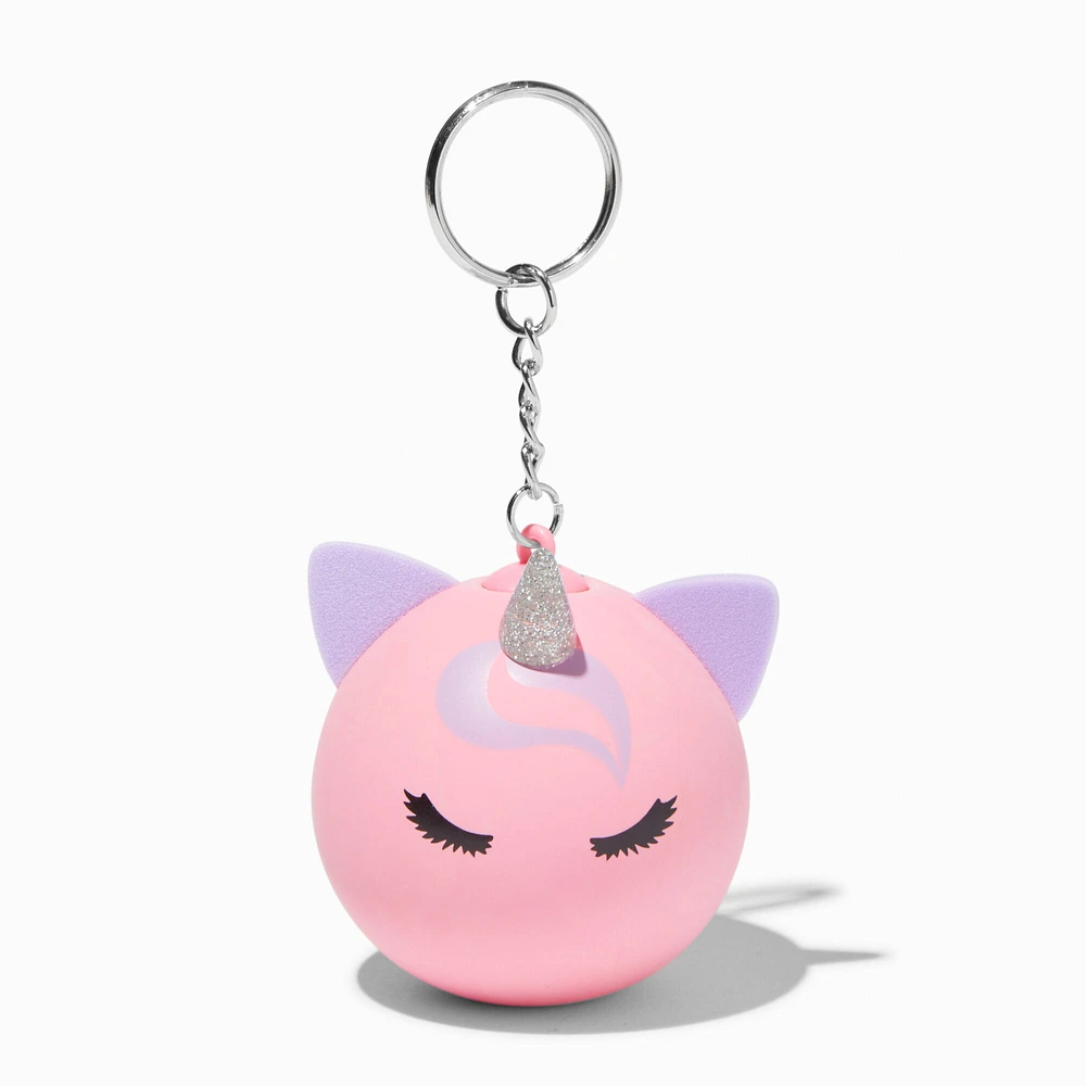 Pink Unicorn Stress Ball Keychain