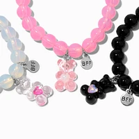 Best Friends Teddy Bear Beaded Stretch Bracelets - 3 Pack